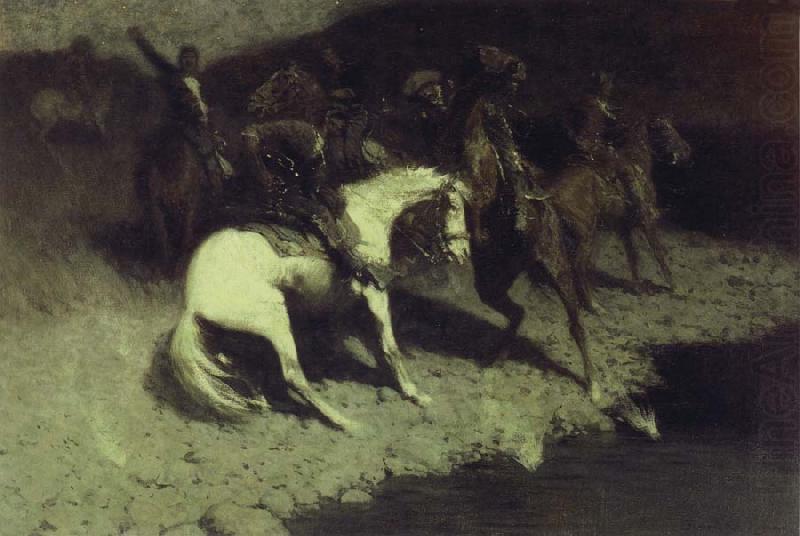 Fired on, Frederic Remington